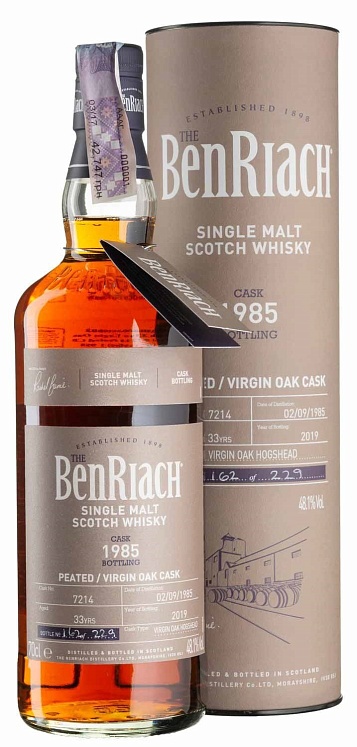 Benriach 33 YO Virgin Oak Hogshead #7214 Peated CB Batch 16 1985