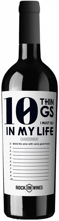 Rockwines 10 Things I Must Do In My Life IGT Chardonnay 2021 Set 6 bottles