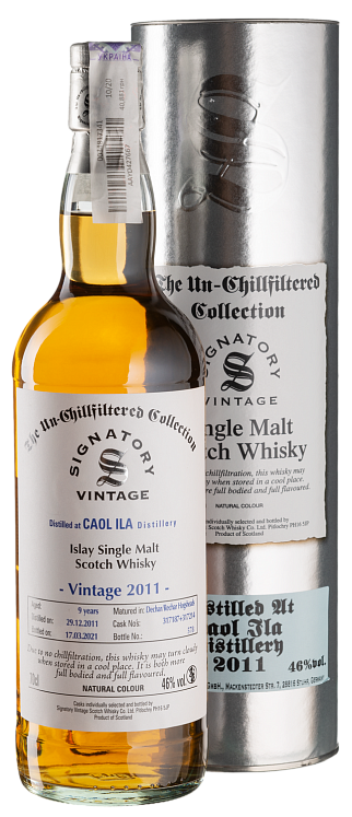 Caol Ila 9 YO 2011/2021 Un-Chillfiltered Signatory Set 6 Bottles