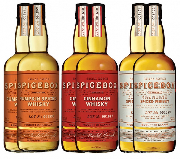 Spicebox Pumpkin, Cinnamon, The Original Whiksy Set 6 bottles