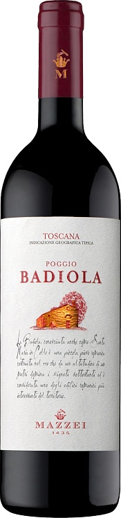 Mazzei Poggio Badiola Toscana Sangiovese Merlot 2020 Set 6 Bottles