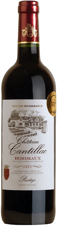 Chateau Cantillac Prestige Bordeaux 2021 Set 6 Bottles