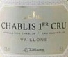 La Chablisienne Chablis Premier Cru Vaillons 2011