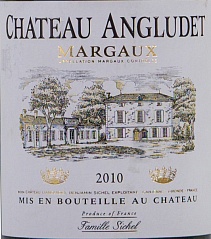 Вино Chateau Angludet Margaux 2010