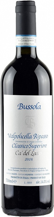 Tommaso Bussola Ca'del Laito Valpolicella Ripasso Superiore 2016 Set 6 bottles