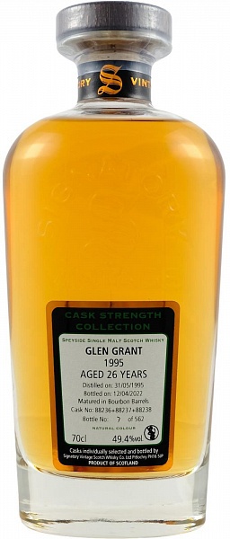 Glen Grant 26 YO, 1995, Cask Strength, Signatory