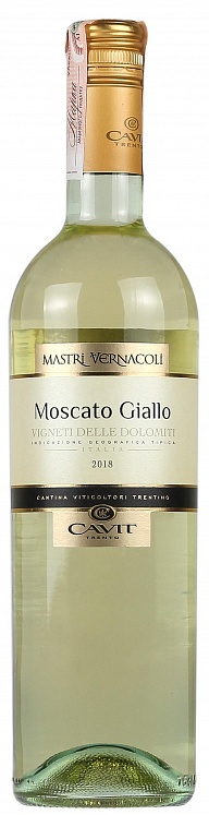 Cavit Mastri Vernacoli Moscato Giallo 2018 Set 6 Bottles