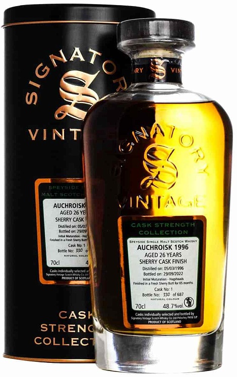Auchroisk 26 YO 1996/2022 Cask Strength Signatory