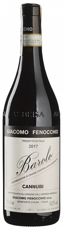 Giacomo Fenocchio Barolo Cannubi 2017 Set 6 bottles