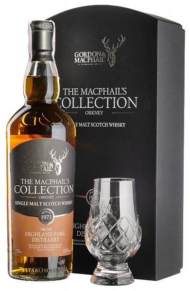 Highland Park 36 YO 1973/2009 The MacPhail's Collection Gordon & MacPhail Gift set with glass
