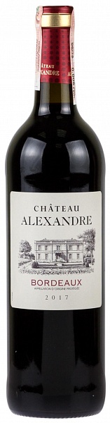 Chateau Alexandre Bordeaux Rouge 2017 Set 6 bottles
