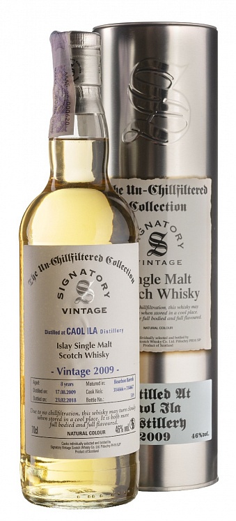 Caol Ila 8 YO 2009/2018 Un-Chillfiltered  Signatory