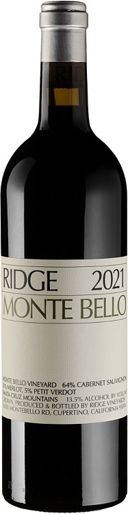 Ridge Vineyards California Monte Bello 2021