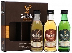 Виски Glenfiddich Gift set with 3 bottles (12 YO, 15 YO, 18 YO) 3x50 Ml