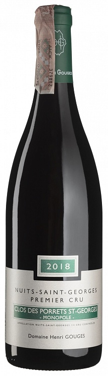 Domaine Henri Gouges Nuits-Saint-Georges Premier Cru Clos des Porrets Saint-Georges 2018 Set 6 bottles