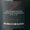 Borgo Molino Valdobbiadene Superiore Prosecco Extra Dry Set 6 Bottles