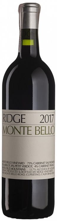 Ridge Vineyards California Monte Bello 2017