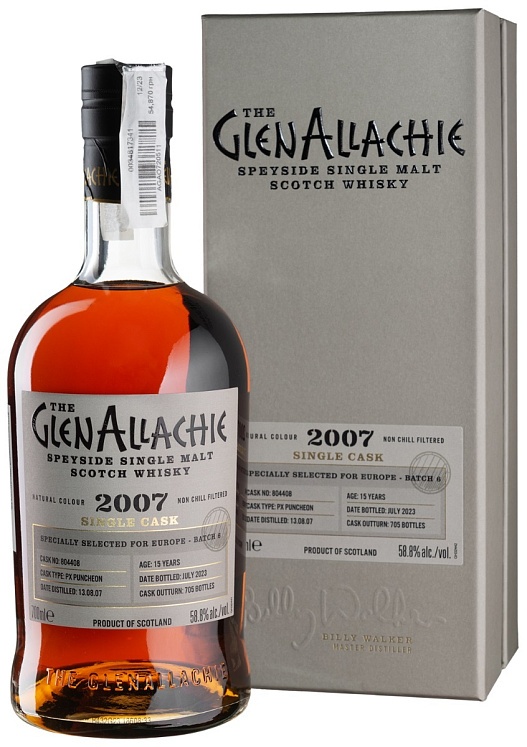 GlenAllachie 15 YO 2007/2023 PX Puncheon