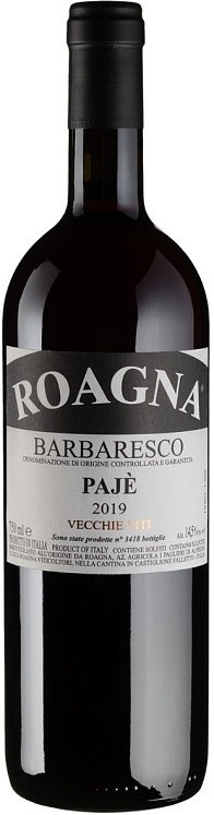 Roagna Barbaresco Paje Vecchie Viti 2019