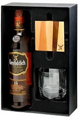 Виски Glenfiddich 15 YO Gift set with glass and glass mat