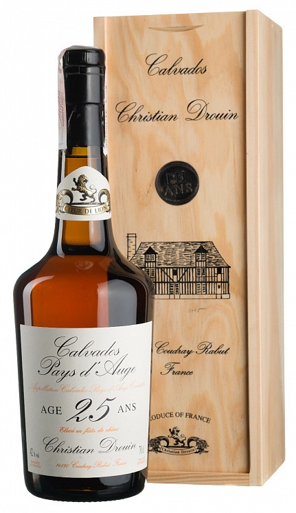 Christian Drouin Calvados Coeur de Lion Pays d'Auge 25 Ans