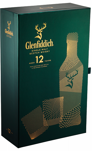 Glenfiddich 12 YO 2 Glasses