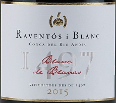 Шампанское и игристое Raventos Blanc de Blancs Brut 2015