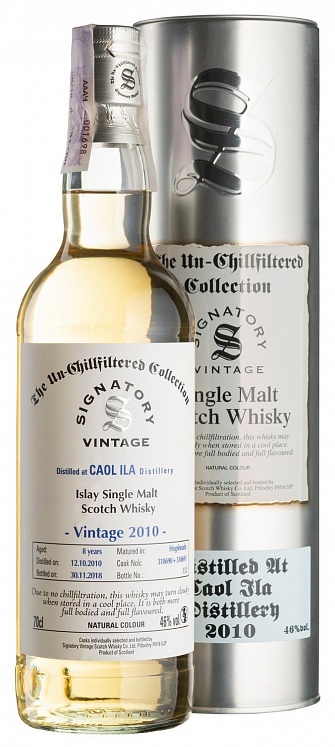 Caol Ila 8 YO 2010/2018 Un-Chillfiltered  Signatory