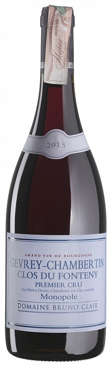 Domaine Bruno Clair Gevrey-Chambertin Clos du Fonteny Premier Cru 2015