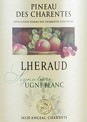Коньяк Lheraud Pineau des Charentes Signature Ugni Blanc 7YO