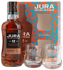 Виски Isle of Jura Origin 12 YO 2 Glasses Set 6 Bottles