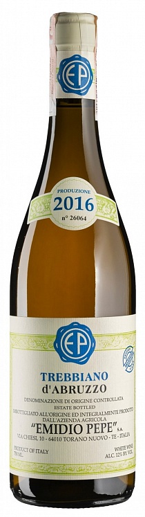 Emidio Pepe Trebbiano d'Abruzzo 2016 Set 6 bottles